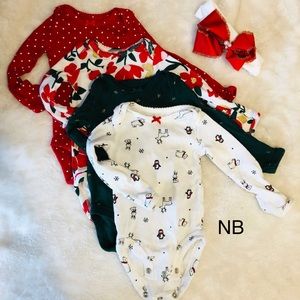 Four Holiday Bodysuits